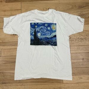 The Starry Night Vincent van Gogh Tshirt Unisex Size XL